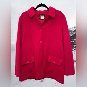 Harve Bernard Fuchsia Wool/Cashmere Blend Jacker